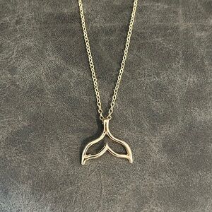 Gold Whale Tail Necklace